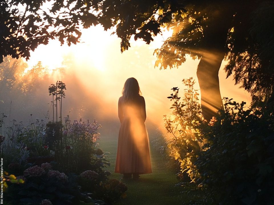 Titelbild zur Predigt "Begegnung im Garten".